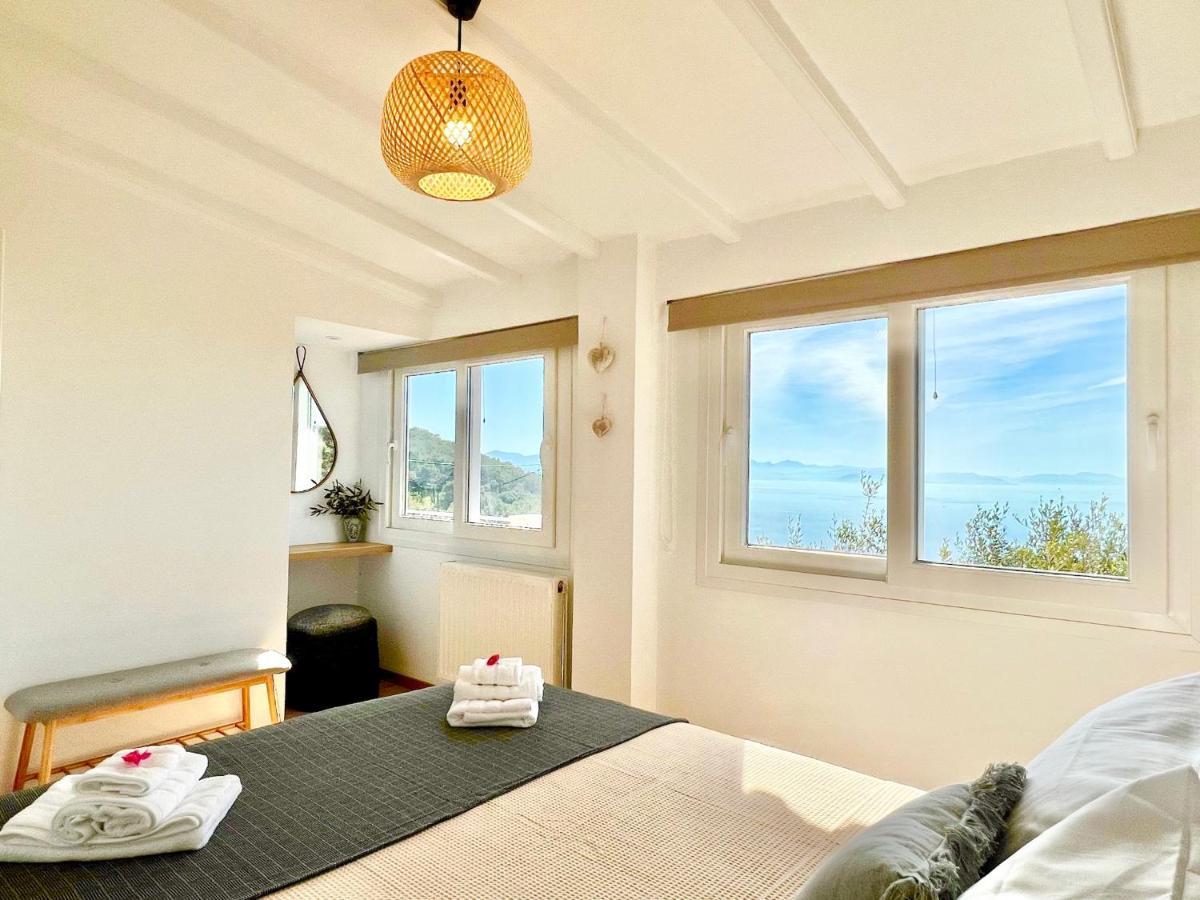 Villa Evmaria - 2 bedrooms, amazing sea views Spartylas Esterno foto