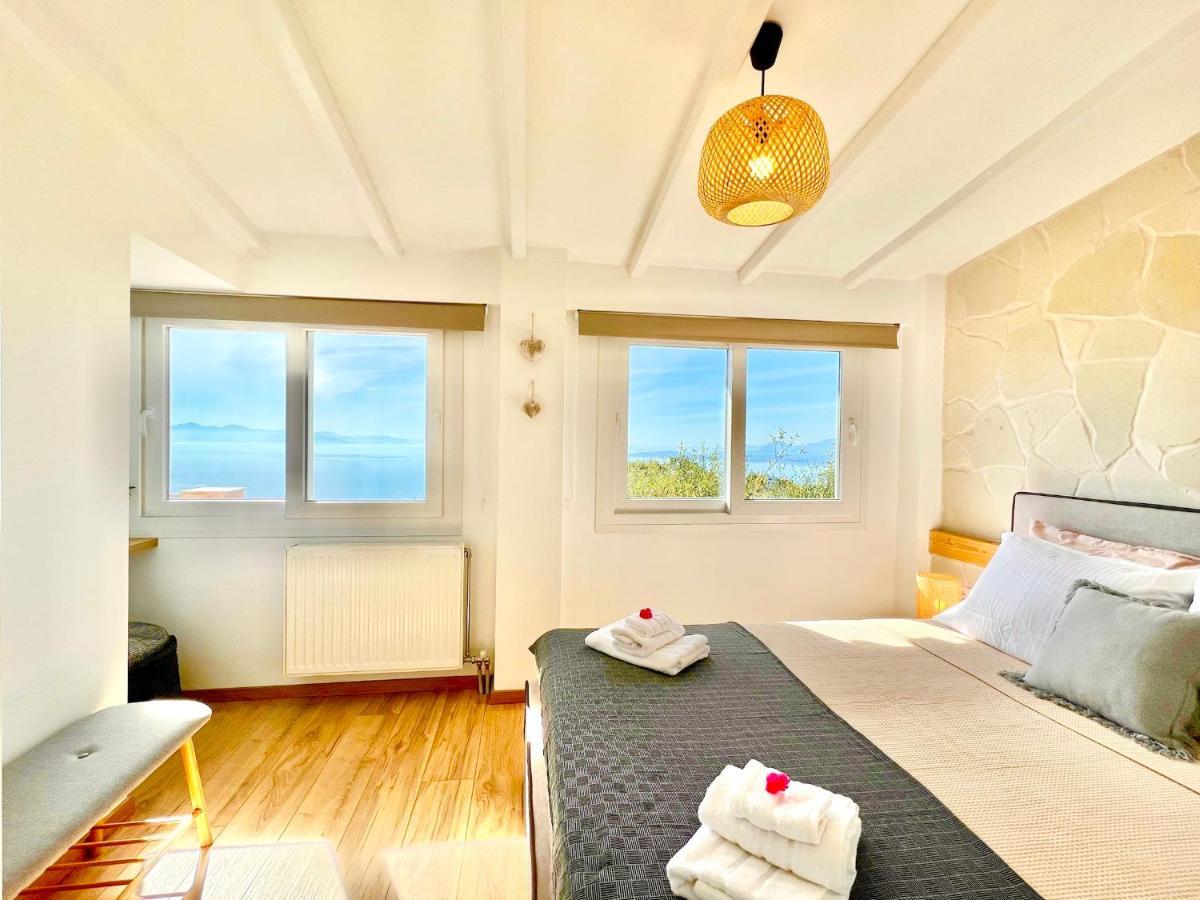 Villa Evmaria - 2 bedrooms, amazing sea views Spartylas Esterno foto